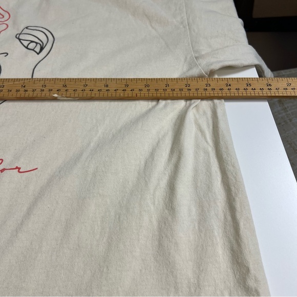 Fashion Nova Men La Flor Short Sleeve Line Art Face & Flower T-Shirt - XXL - Picture 4 of 5